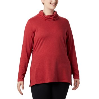 Columbia Sweater Dames, Canyon Point Cowl Neck Plus Size Rood, 45AGBOUNV